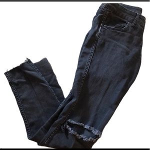 Black Ripped Skinny Low Waist Jeans 27/30